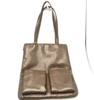 MATT & NAT Gray MESSENGER Expandable BAG TOTE GREY ORGANIC VEGAN Leather